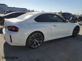 2024 BMW M2 with VIN 3MF13DM09R8D96037, listed as a Copart auction lot 65258314 with 7,776 mi miles and Salvage Title. Bid and sale history available at carsss.com. Image 3.