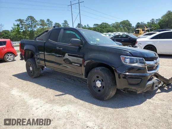 2020 Chevrolet Colorado 2WD Work Truck with VIN 1GCHSBEA1L1241428, listed as a Copart auction lot 55213295 with 40,775 mi miles and Salvage title. Bid and sale history available at DreamBid. Image 4.