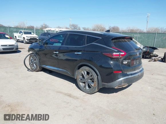 2019 Nissan Murano SL with VIN 5N1AZ2MS2KN104086, listed as a IAAI auction lot 41759753 with 167,795 mi miles and . Bid and sale history available at DreamBid. Image 3.