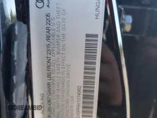 2017 Audi A3 Sedan Premium Plus with VIN WAUGUGFF5H1074962, listed as a Copart auction lot 73351784 with 41,506 mi miles and Salvage Title. Bid and sale history available at carsss.com. Image 12.