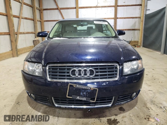 2006 Audi A4 1.8T with VIN WAUAC48H06K011832, listed as a Copart auction lot 83828864 with 76,633 mi miles and Clean Title. Bid and sale history available at carsss.com. Image 5.