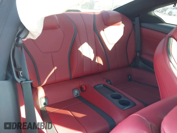 2022 Infiniti Q60 Red Sport 400 with VIN JN1FV7LL2NM680688, listed as a IAAI auction lot 41263397 with 14,001 mi miles and . Bid and sale history available at DreamBid. Image 8.