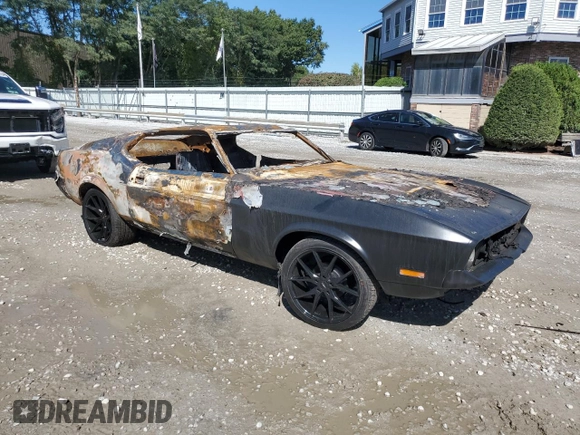 1971 Ford Mustang z VIN 1F05M102671, wystawiony jako Copart lot #73113844 z przebiegiem Nie podano mil oraz Nie do naprawy • Non repairable. Historia ofert i sprzedaży dostępna na DreamBid. Obrazek 4.