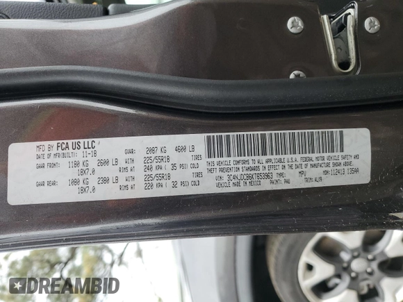 2019 Jeep Compass Limited z VIN 3C4NJDCB6KT653963, wystawiony jako Copart lot #52717475 z przebiegiem 41 027 mil mil oraz Szkoda całkowita • Salvage title. Historia ofert i sprzedaży dostępna na DreamBid. Obrazek 13.
