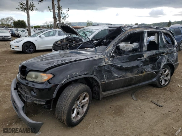 2004 BMW X5 3.0i with VIN 5UXFA13544LU28399, listed as a Copart auction lot 51142305 with 0 mi miles and Non Repairable. Bid and sale history available at carsss.com. Image 1.