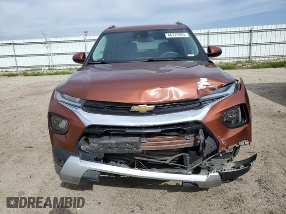 2021 Chevrolet TrailBlazer LT with VIN KL79MPS2XMB020024, listed as a Copart auction lot 46375995 with 81,416 mi miles and Salvage Title. Bid and sale history available at carsss.com. Image 5.
