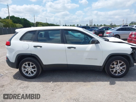 2015 Jeep Cherokee Sport with VIN 1C4PJLAB2FW566132, listed as a IAAI auction lot 42103012 with 138,016 mi miles. Bid and sale history available at carsss.com. Image 14.