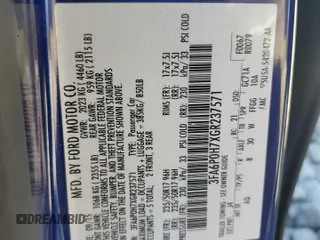 2016 Ford Fusion SE with VIN 3FA6P0H7XGR237571, listed as a Copart auction lot 48798975 with 128,410 mi miles and Salvage Title. Bid and sale history available at DreamBid. Image 12.