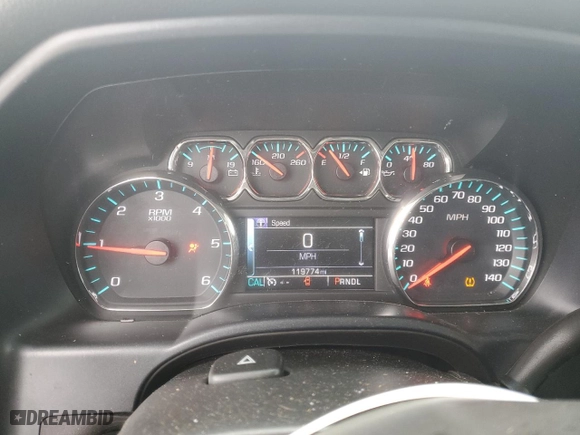 2017 Chevrolet Silverado 1500 LTZ with VIN 1GCVKSEC9HZ401939, listed as a Copart auction lot 87106634 with 119,774 mi miles and Clean Title. Bid and sale history available at carsss.com. Image 9.