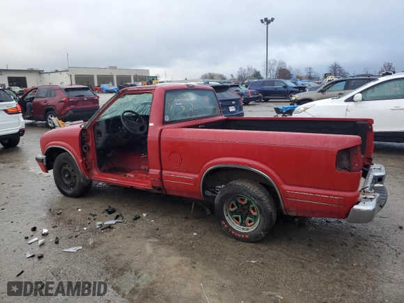 1998 Chevrolet S-10 with VIN 1GCCS14X9WK162503, listed as a Copart auction lot 81300144 with 0 mi miles and Non Repairable. Bid and sale history available at carsss.com. Image 2.
