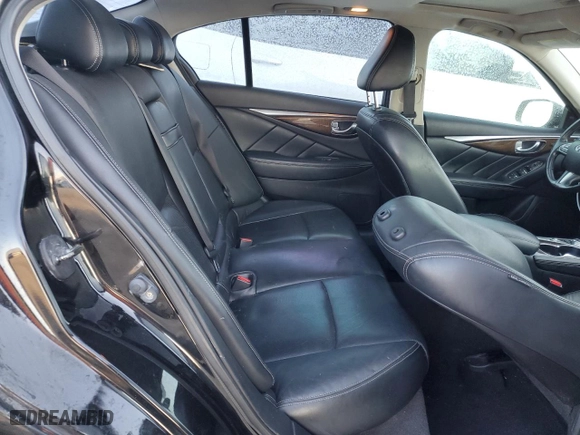 2014 Infiniti Q50 Hybrid Premium with VIN JN1AV7AR6EM701656, listed as a Copart auction lot 83905684 with 104,542 mi miles and Salvage Title. Bid and sale history available at carsss.com. Image 10.