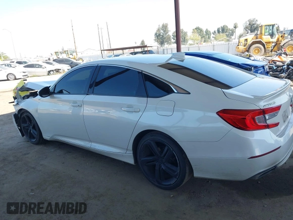 2018 Honda Accord Sedan Sport 1.5T with VIN 1HGCV1F32JA119560, listed as a IAAI auction lot 41885108 with 93,105 mi miles. Bid and sale history available at carsss.com. Image 14.