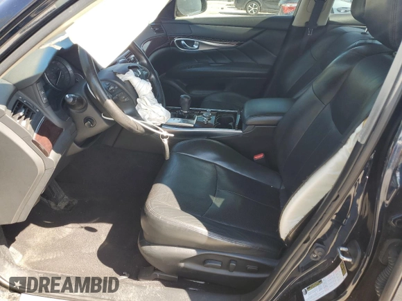 2015 Infiniti Q70 with VIN JN1BY1AR5FM561805, listed as a Copart auction lot 57892685 with 208,526 mi miles and Salvage title. Bid and sale history available at DreamBid. Image 7.