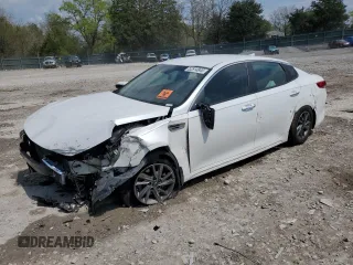 2016 Kia Optima LX with VIN KNAGT4L39G5083831, listed as a Copart auction lot 52514845 with 97,427 mi miles and Salvage title. Bid and sale history available at DreamBid. Image 1.