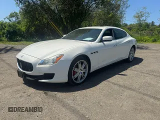 2014 Maserati Quattroporte S Q4 z VIN ZAM56RRA5E1106512, wystawiony jako Copart lot #59744655 z przebiegiem 83 312 mil mil oraz Czysty tytuł • Clean title. Historia ofert i sprzedaży dostępna na DreamBid. Obrazek 2.