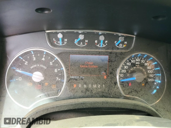 2013 Ford F-150 XL with VIN 1FTFW1ET1DFC76868, listed as a Copart auction lot 60049605 with 132,331 mi miles and Salvage title. Bid and sale history available at DreamBid. Image 9.