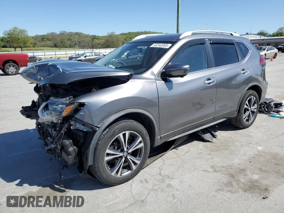 2019 Nissan Rogue SV with VIN JN8AT2MV2KW395087, listed as a Copart auction lot 53240965 with 97,237 mi miles and Salvage Title. Bid and sale history available at carsss.com. Image 1.