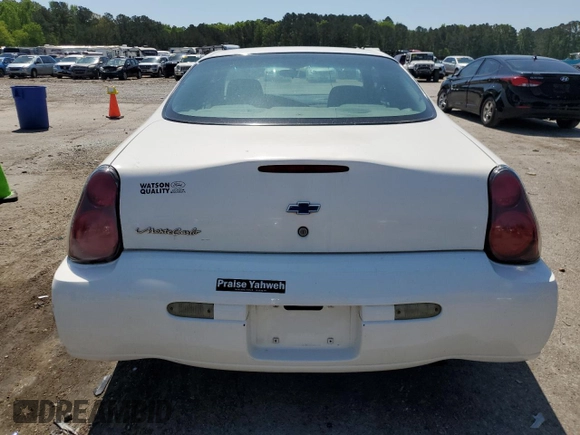 2003 Chevrolet Monte Carlo LS with VIN 2G1WW12E539416216, listed as a Copart auction lot 52154375 with 205,309 mi miles and Salvage Title. Bid and sale history available at carsss.com. Image 6.