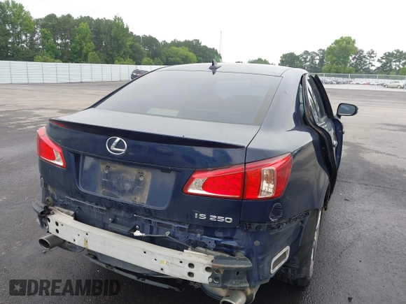 2011 Lexus IS 250 with VIN JTHBF5C24B5138467, listed as a IAAI auction lot 42375648 with 170,375 mi miles and . Bid and sale history available at DreamBid. Image 4.