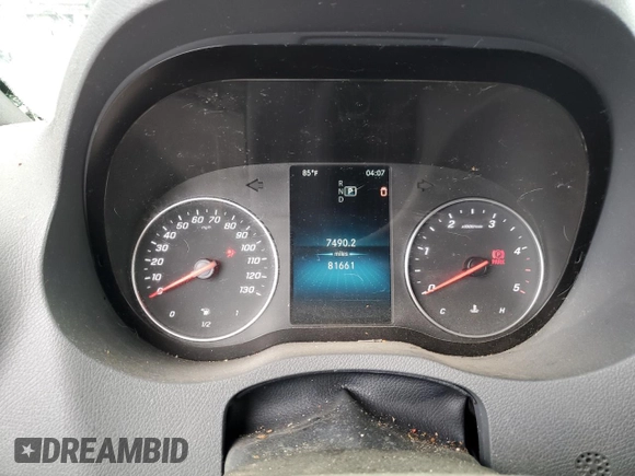 2021 Mercedes-Benz Sprinter with VIN W1Y4EBVY6MT058854, listed as a Copart auction lot 56211183 with 81,661 mi miles and . Bid and sale history available at DreamBid. Image 9.
