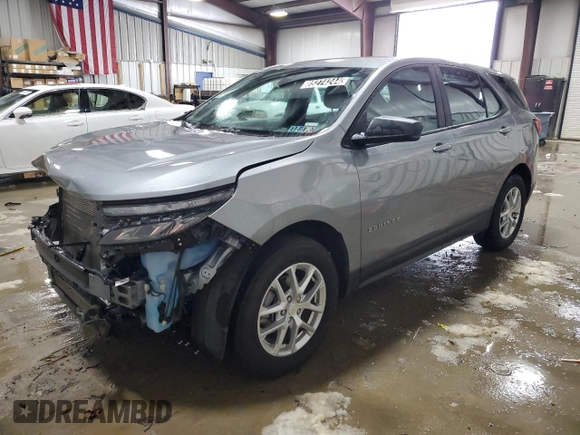 2024 Chevrolet Equinox LS with VIN 3GNAX5EG3RL296349, listed as a Copart auction lot 85274244 with 35,351 mi miles and Clean Title. Bid and sale history available at carsss.com. Image 1.