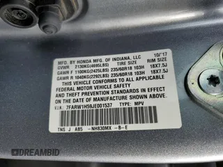 2018 Honda CR-V EX with VIN 7FARW1H59JE001537, listed as a Copart auction lot 80751724 with 73,294 mi miles and Salvage Title. Bid and sale history available at carsss.com. Image 15.