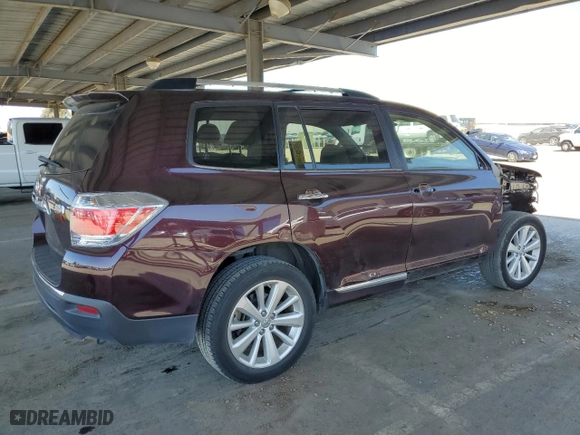 2013 Toyota Highlander Hybrid Limited with VIN JTEDC3EH9D2018432, listed as a Copart auction lot 53140295 with 106,817 mi miles and Salvage Title. Bid and sale history available at carsss.com. Image 3.