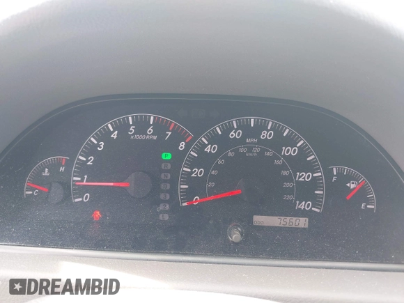 2005 Toyota Camry LE with VIN 4T1BF30K35U608097, listed as a IAAI auction lot 41908838 with 75,601 mi miles and . Bid and sale history available at DreamBid. Image 7.