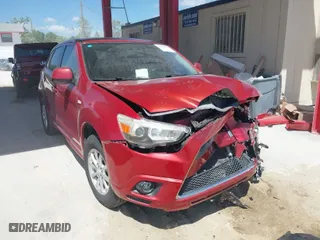 2011 Mitsubishi Outlander Sport ES with VIN JA4AP3AU9BZ012045, listed as a IAAI auction lot 41848738 with 126,624 mi miles. Bid and sale history available at carsss.com. Image 1.