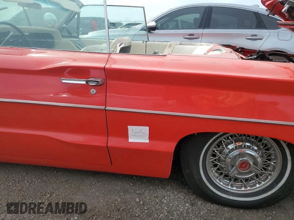 1964 Ford Thunderbird with VIN 4AY85Z103227, listed as a Copart auction lot 74697154 with 87,726 mi miles and Salvage Title. Bid and sale history available at DreamBid. Image 12.