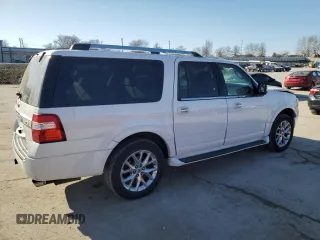 2017 Ford Expedition EL Limited with VIN 1FMJK1KT8HEA07915, listed as a Copart auction lot 48438235 with 147,301 mi miles and Salvage Title. Bid and sale history available at carsss.com. Image 3.