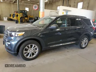 2022 Ford Explorer XLT z VIN 1FMSK8DH4NGB32870, wystawiony jako Copart lot #56321255 z przebiegiem 23 236 mil mil oraz Szkoda całkowita • Salvage title. Historia ofert i sprzedaży dostępna na DreamBid. Obrazek 1.