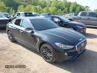 2019 Genesis G70 Advanced z VIN KMTG34LA7KU020325, wystawiony jako IAAI lot #42257264 z przebiegiem 80 065 mil mil oraz . Historia ofert i sprzedaży dostępna na DreamBid. Obrazek 1.