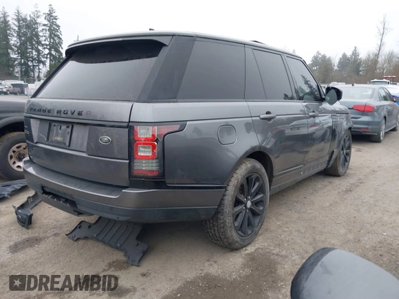 2015 Land Rover Range Rover HSE z VIN SALGS2VF8FA231130, wystawiony jako IAAI lot #41881459 z przebiegiem Nie podano mil oraz . Historia ofert i sprzedaży dostępna na DreamBid. Obrazek 4.
