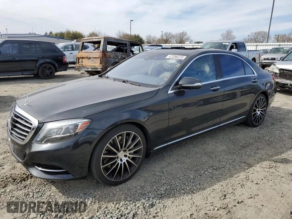 2014 Mercedes-Benz S-Class S 550 with VIN WDDUG8CB9EA028315, listed as a Copart auction lot 47206375 with 86,110 mi miles and Salvage Title. Bid and sale history available at carsss.com. Image 1.