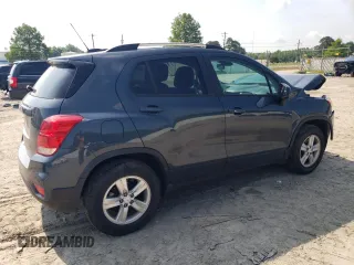 2022 Chevrolet Trax LT with VIN KL7CJPSM2NB512760, listed as a Copart auction lot 60433355 with 165,387 mi miles and Salvage title. Bid and sale history available at DreamBid. Image 3.