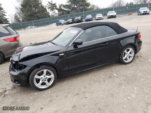 2012 BMW 1 Series 128i with VIN WBAUL7C55CVM83014, listed as a Copart auction lot 86043194 with 0 mi miles and Salvage Title. Bid and sale history available at carsss.com. Image 1.