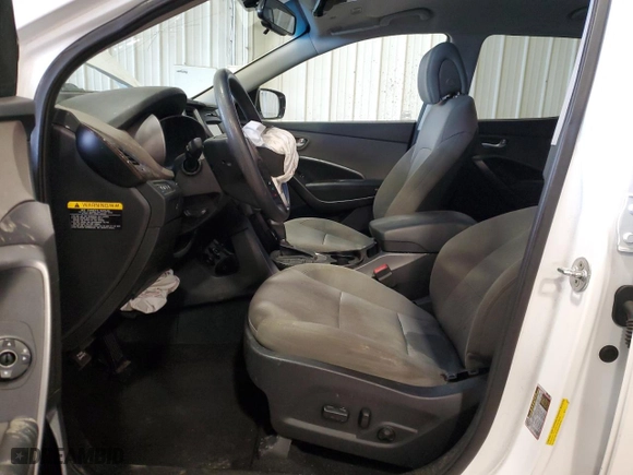 2017 Hyundai Santa Fe Sport 2.4L with VIN 5NMZUDLB5HH007523, listed as a Copart auction lot 51439895 with 0 mi miles and Salvage Title. Bid and sale history available at carsss.com. Image 7.