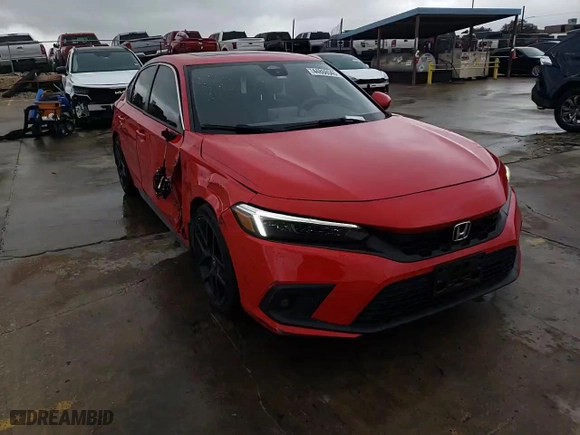2023 Honda Civic Hatchback Sport Touring with VIN 19XFL1H86PE004735, listed as a Copart auction lot 44866545 with 25,422 mi miles and Salvage Title. Bid and sale history available at carsss.com. Image 11.