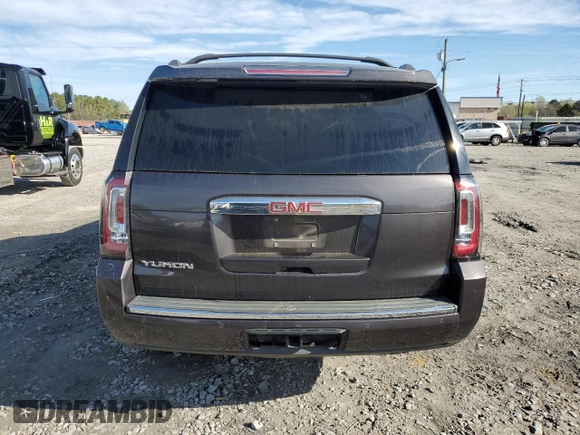 2015 GMC Yukon Denali with VIN 1GKS2CKJ9FR727818, listed as a Copart auction lot 50410655 with 0 mi miles and Salvage Title. Bid and sale history available at carsss.com. Image 6.