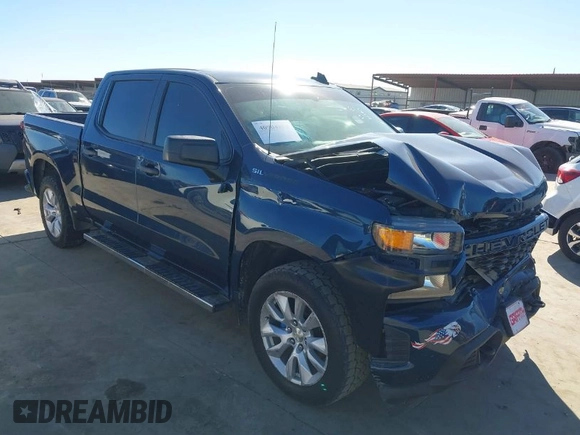 2020 Chevrolet Silverado 1500 Custom with VIN 3GCPWBEK3LG362634, listed as a IAAI auction lot 40904850 with 145,441 mi miles. Bid and sale history available at carsss.com. Image 1.