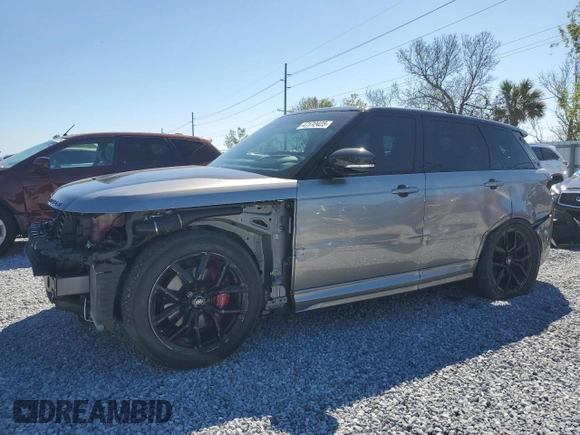 2021 Land Rover Range Rover Sport SVR with VIN SALWZ2RE3MA778876, listed as a Copart auction lot 47172425 with 33,128 mi miles and Salvage Title. Bid and sale history available at carsss.com. Image 1.