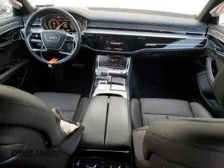 2023 Audi A8 with VIN WAULDAF8XPN002207, listed as a Copart auction lot 84796454 with 25,632 mi miles and Salvage Title. Bid and sale history available at carsss.com. Image 8.