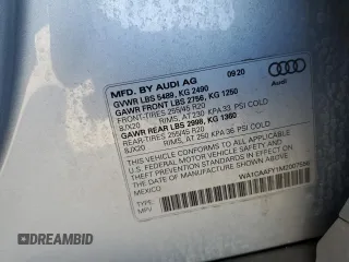 2021 Audi Q5 Prestige with VIN WA1CAAFY1M2007556, listed as a Copart auction lot 87270094 with 51,786 mi miles and Non Repairable. Bid and sale history available at carsss.com. Image 13.