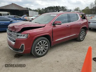 2020 GMC Acadia Denali with VIN 1GKKNXLS8LZ206638, listed as a Copart auction lot 48925845 with 44,652 mi miles and Salvage Title. Bid and sale history available at carsss.com. Image 1.