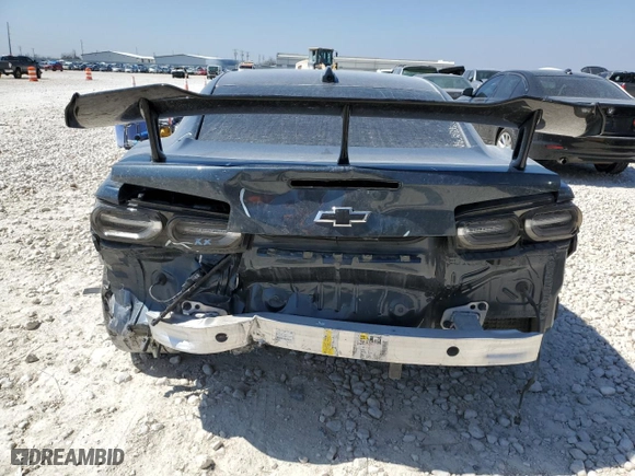 2022 Chevrolet Camaro ZL1 with VIN 1G1FK1R63N0102927, listed as a Copart auction lot 49068535 with 38,833 mi miles and Salvage Title. Bid and sale history available at carsss.com. Image 6.