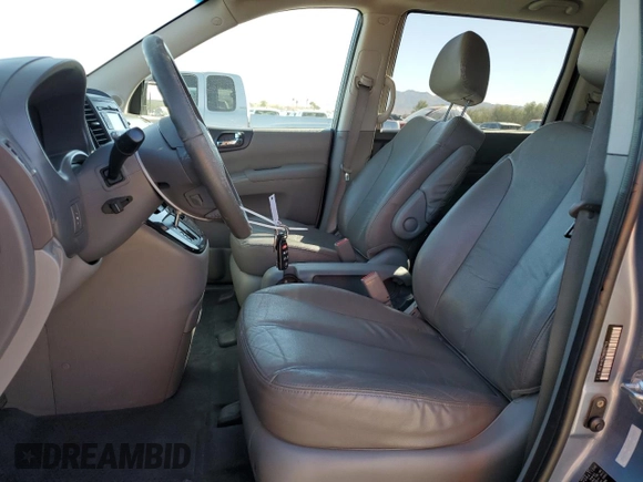 2011 Kia Sedona EX with VIN KNDMH4C79B6377419, listed as a Copart auction lot 46674335 with 159,436 mi miles and Salvage Title. Bid and sale history available at carsss.com. Image 7.