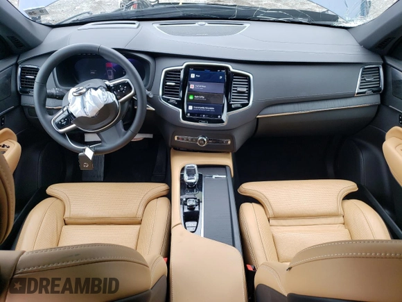 2025 Volvo XC90 Ultra with VIN YV4H60PFXS1305589, listed as a Copart auction lot 59093425 with 7,326 mi miles and Salvage title. Bid and sale history available at DreamBid. Image 8.