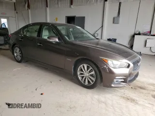 2014 Infiniti Q50 Hybrid Sport with VIN JN1AV7AP9EM691381, listed as a Copart auction lot 48212025 with 117,033 mi miles and Clean Title. Bid and sale history available at carsss.com. Image 4.