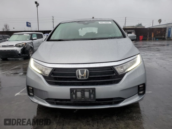 2021 Honda Odyssey EX-L with VIN 5FNRL6H74MB010119, listed as a Copart auction lot 44218835 with 39,350 mi miles and Salvage Title. Bid and sale history available at DreamBid. Image 5.